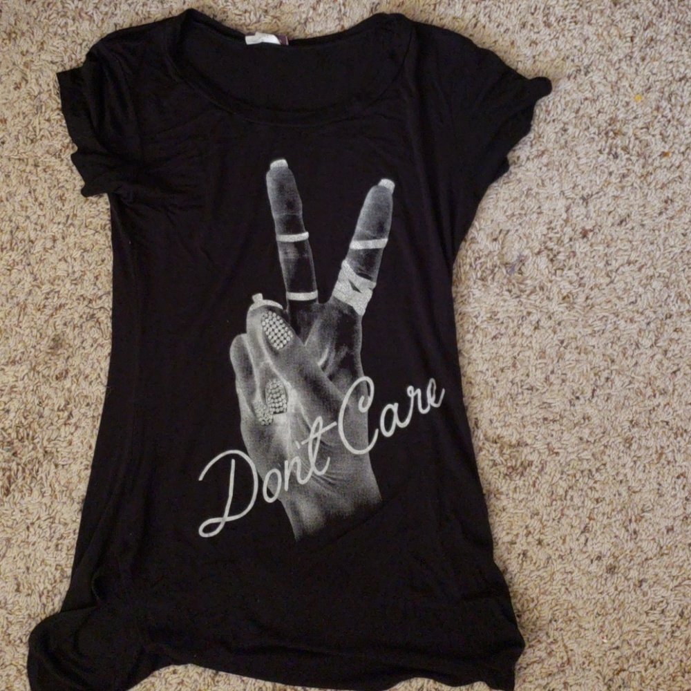 Black sparkle Tee